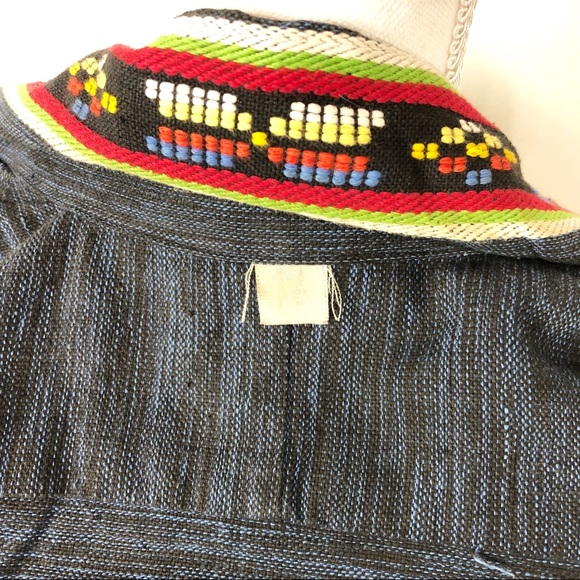 VINTAGE | Aztec Embroidery Jacket Multicolor A67 - Picture 13 of 13